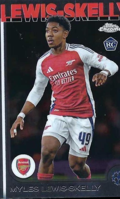Myles Lewis Skelly 2024 Topps Chrome UEFA Club Competitions