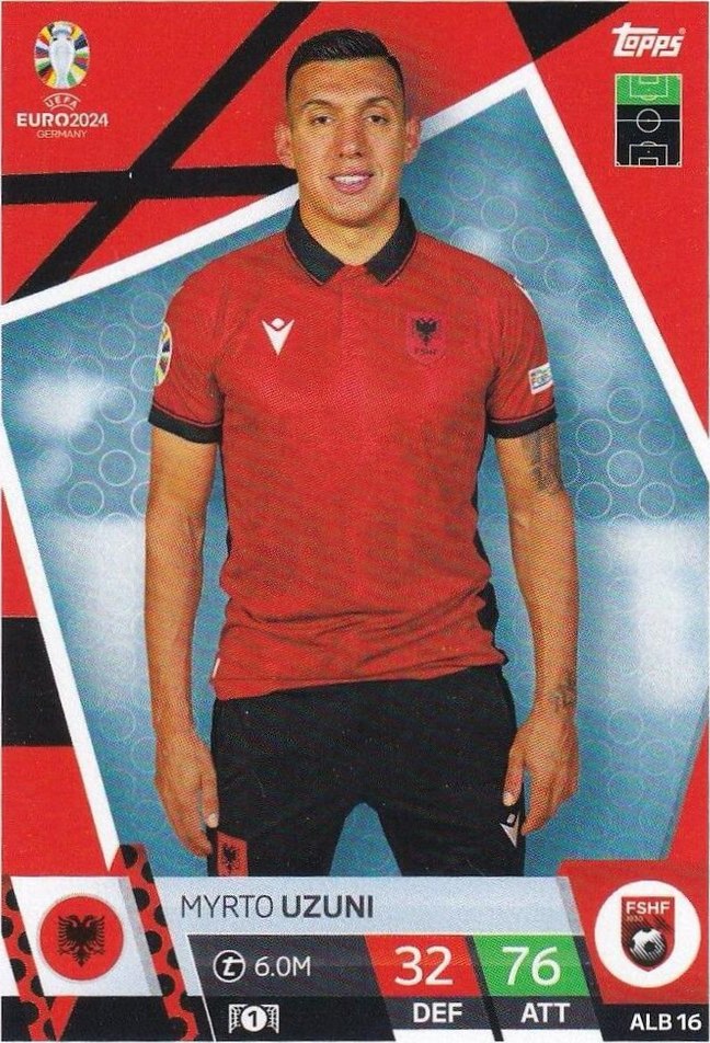 Myrto Uzuni 2024 Topps Match Attax UEFA EURO