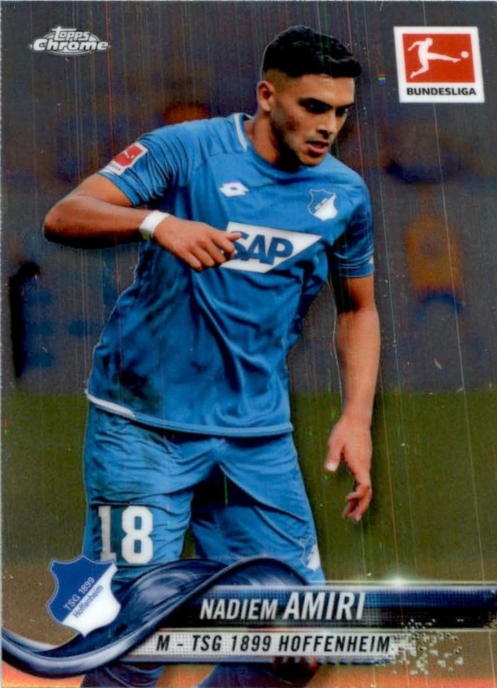 Nadiem Amiri 2018 Topps Chrome Bundesliga 9