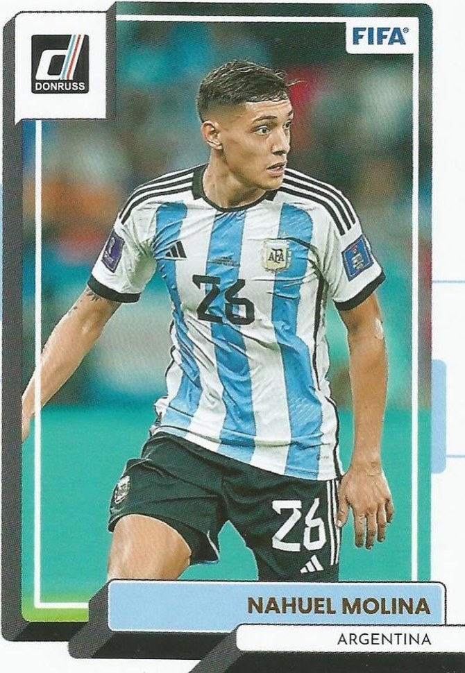 Nahuel Molina 2022 Panini Donruss Soccer 67
