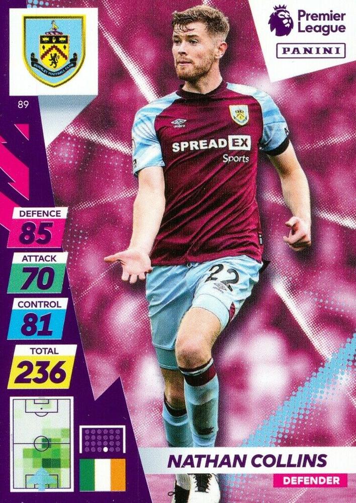 Nathan Collins 2021 Panini Adrenalyn XL Premier League Plus