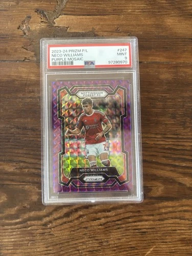 Neco Williams 2023 Panini Prizm Premier League Purple Mosaic Prizm /140