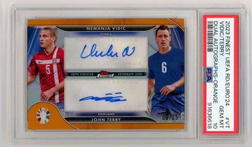 Nemanja Vidic / John Terry 2024 Topps Finest Orange /25