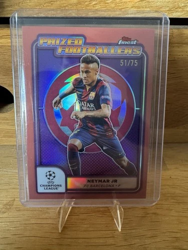 Neymar Jr and Erling Haaland 2024 Topps Finest
