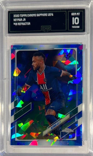Neymar Jr. 2020 Topps Chrome UEFA Sapphire Refractor