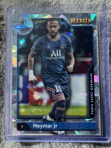 Neymar Jr 2020 Topps Merlin Chrome Cracked Refractor 64/250