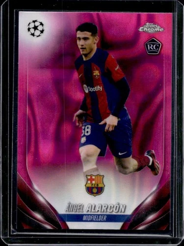 Ángel Alarcón 2023 Topps Cromo UEFA Rosa Lava Refractor #147
