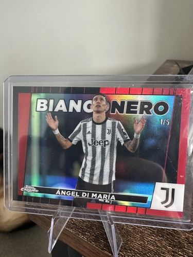 Ángel Di María 2022 Topps Chrome Bianconero Red /5