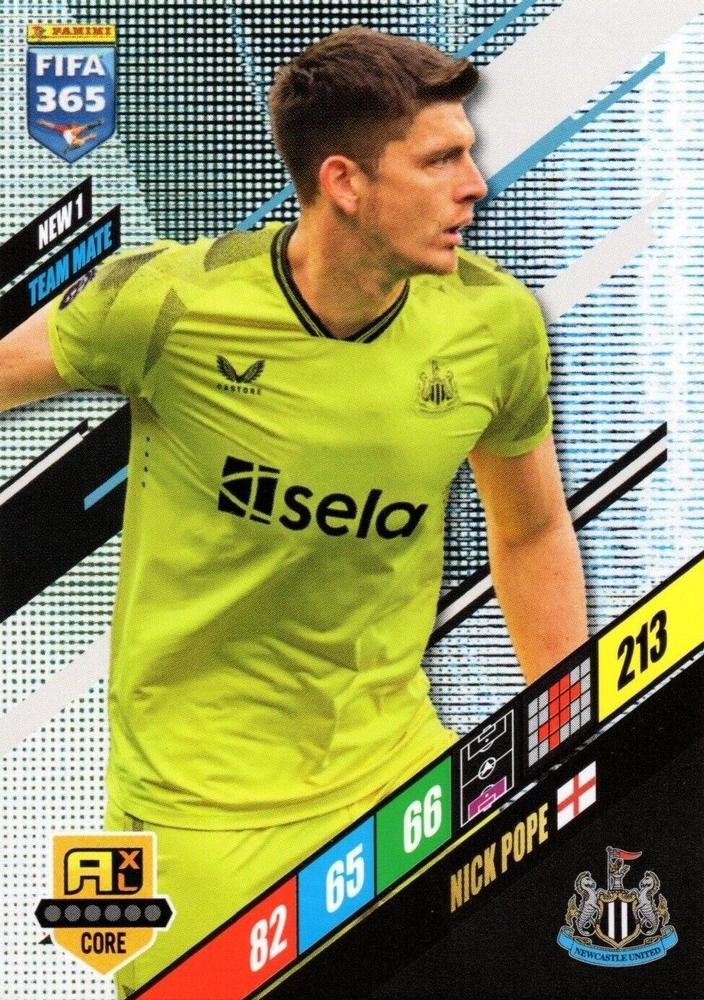 Nick Pope 2024 Panini Adrenalyn XL FIFA 365