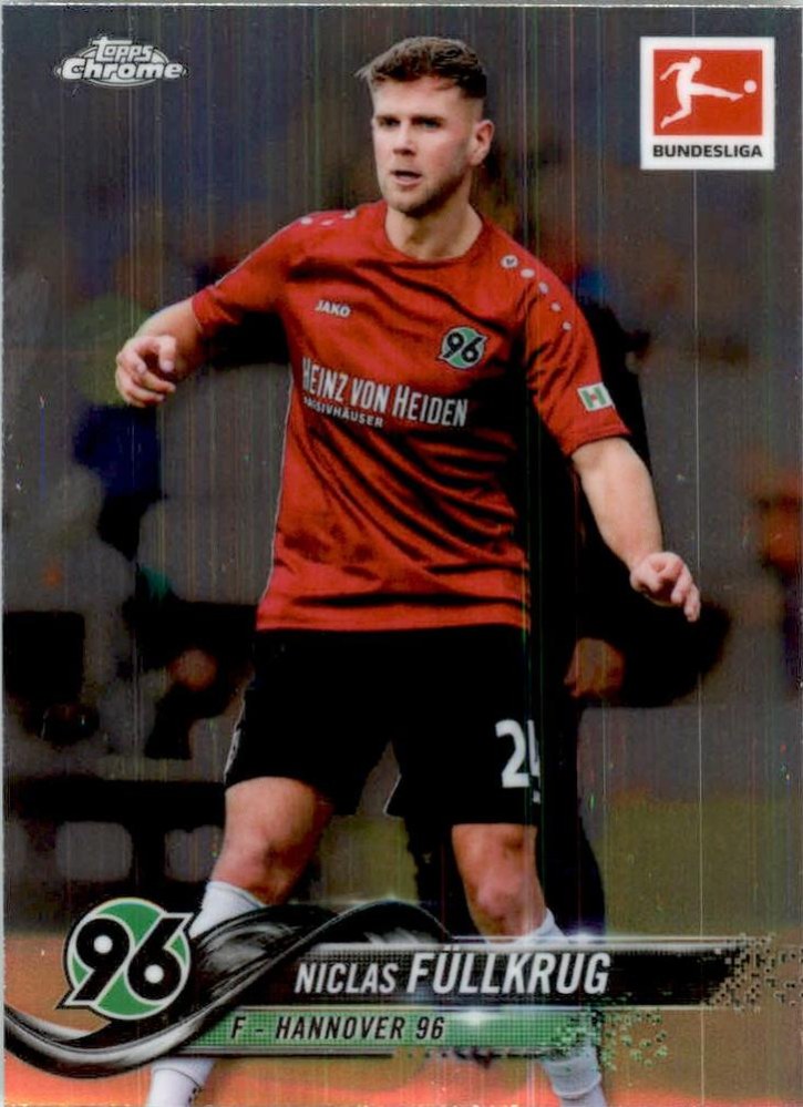 Niclas Füllkrug 2018 Topps Chrome Bundesliga 4