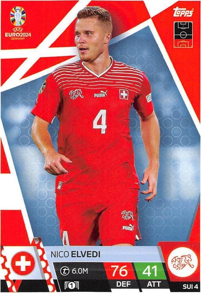 Nico Elvedi 2024 Topps Match Attax UEFA EURO