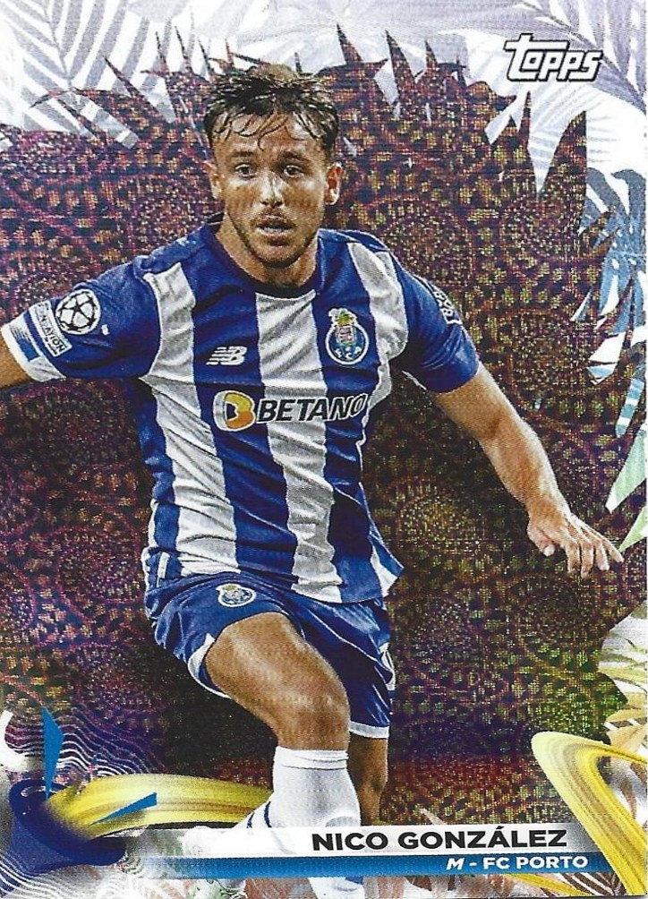 Nico Gonzalez 2023 Topps UEFA Club Competitions Carnaval Edition