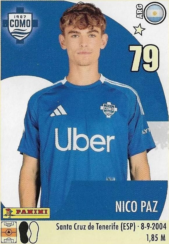 Nico Paz 2024 Panini Calciatori Stickers