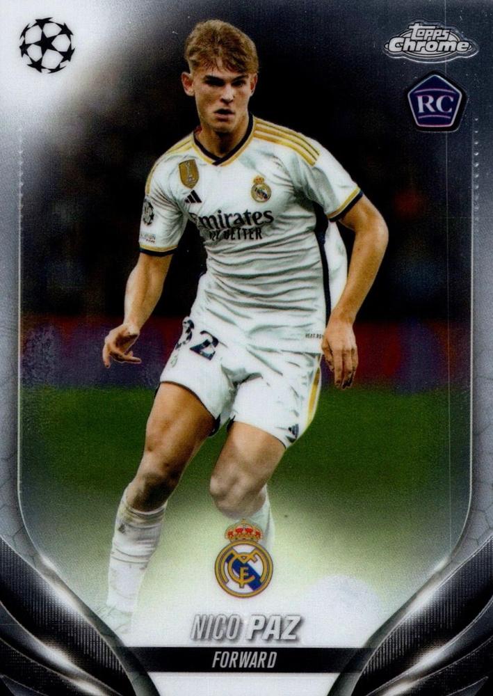 Nico Paz 2023 Topps Chrome UEFA Club Competitions