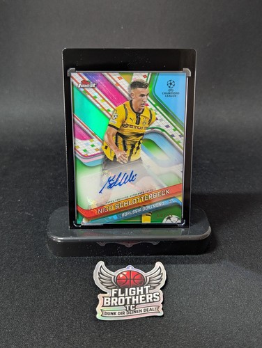 Nico Schlotterbeck 2024 Topps Finest Neon Green Refractor /99