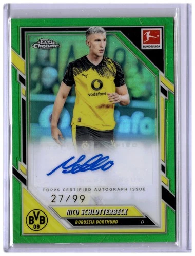 Nico Schlotterbeck 2025 Topps Chrome Bundesliga Green /99