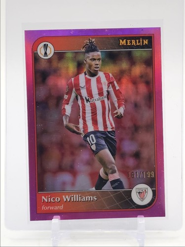Nico Williams 2024 Topps Chrome Merlin Pink /199
