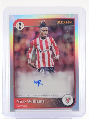 Nico Williams 2024 Topps Chrome Merlin Refractor