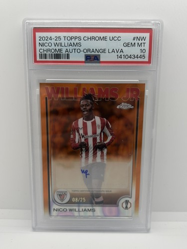 Nico Williams 2024 Topps Chrome Orange Lava