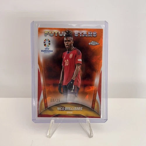 Nico Williams 2024 Topps Chrome Sapphire Orange /25