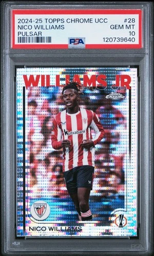 Nico Williams 2024 Topps Chrome UEFA Silver Pulsar