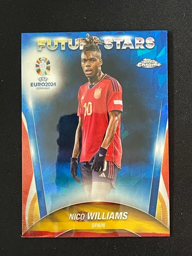 Nico Williams 2024 Topps Cromo UEFA Euro Zafiro