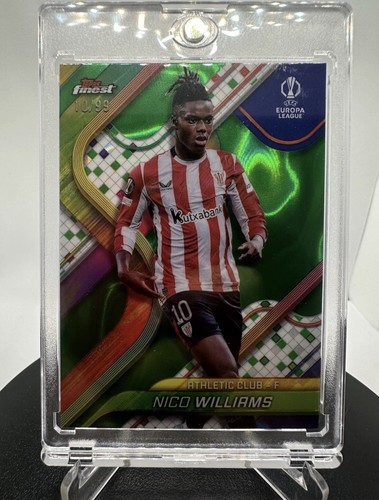 Nico Williams 2024 Topps Finest Green Refractor /99