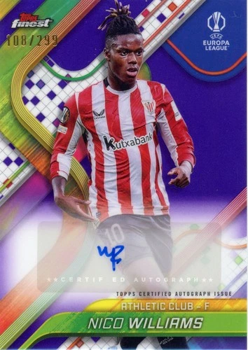 Nico Williams 2024 Topps Finest Purple /299