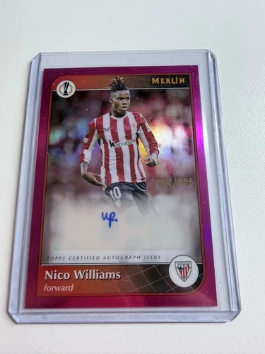 Nico Williams 2024 Topps Merlin Chrome /125