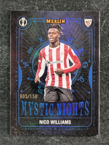 Nico Williams 2024 Topps Merlin Chrome Blue Refractor /150