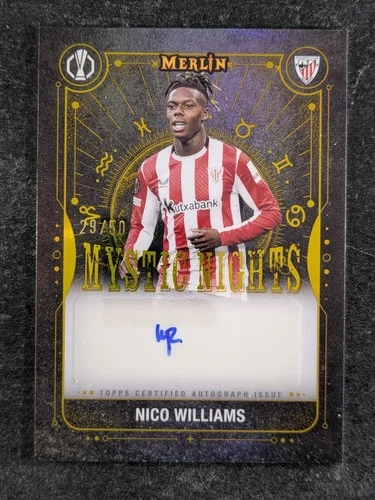 Nico Williams 2024 Topps Merlin Chrome Gold Refractor 29/50