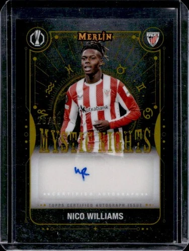 Nico Williams 2024 Topps Merlin Chrome UCC Gold Refractor /50