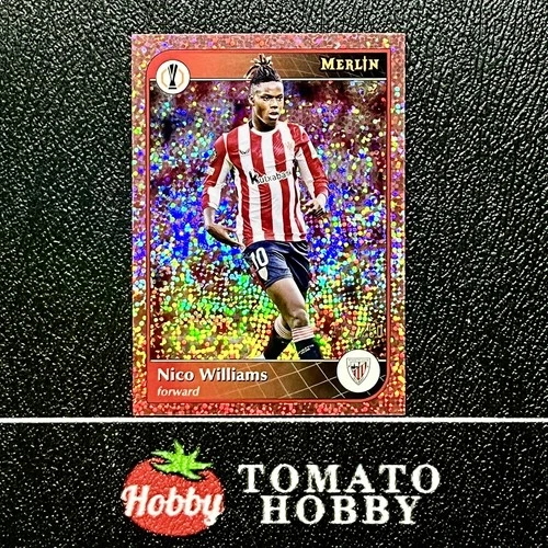 Nico Williams 2024 Topps Merlin Chrome UEFA Rose Gold Speckle Refractor /250