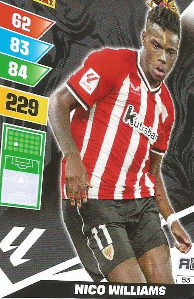 Nico Williams 2023 Panini Adrenalyn XL La Liga
