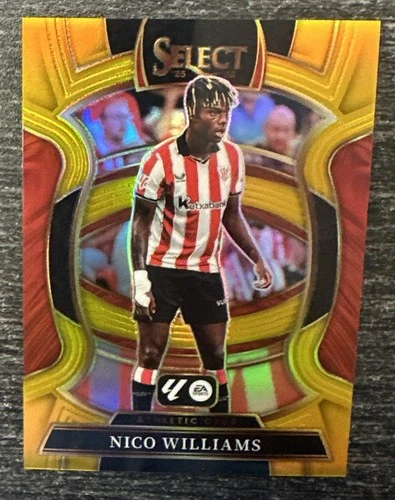 Nico Williams 2025 Panini Seleziona La Liga True Gold Prizm /10