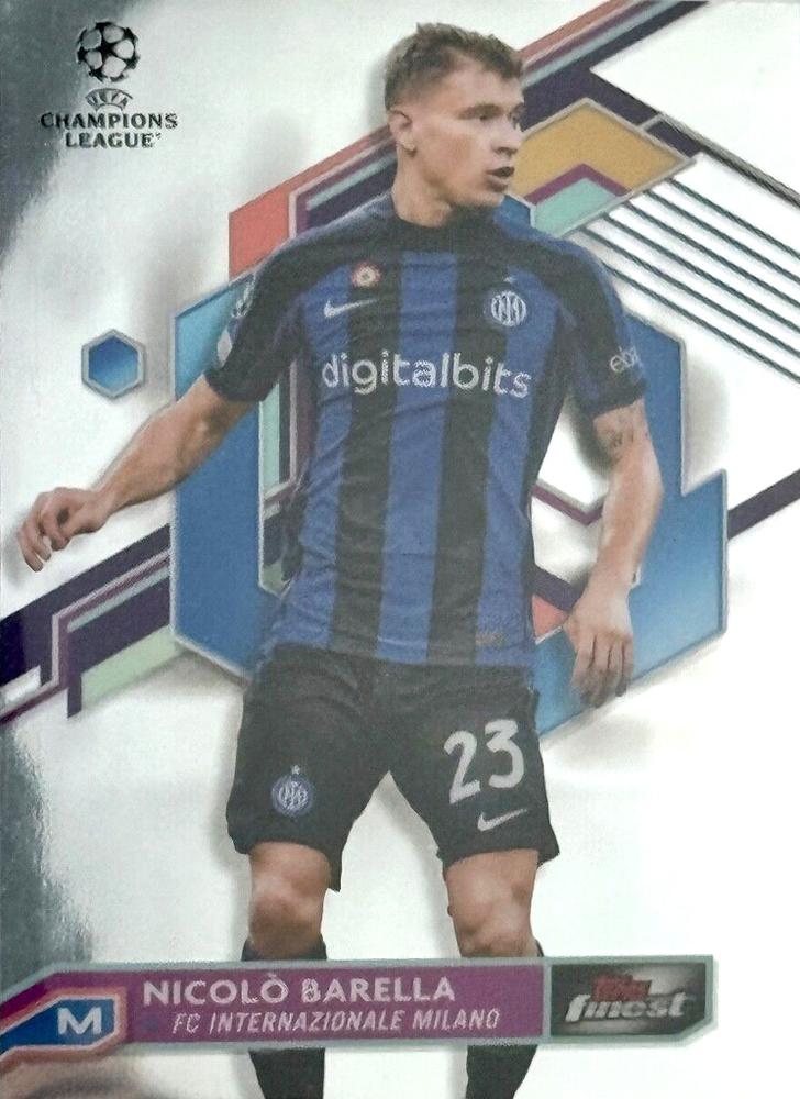 Nicolò Barella 2022 Topps Finest UEFA 23