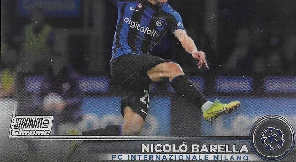 Nicoló Barella 2022 Topps Stadium Club Chrome UEFA 23
