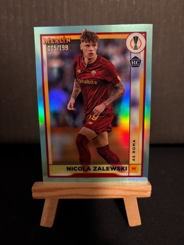 Nicola Zalewski 2022 Topps Chrome Merlin Aqua /199