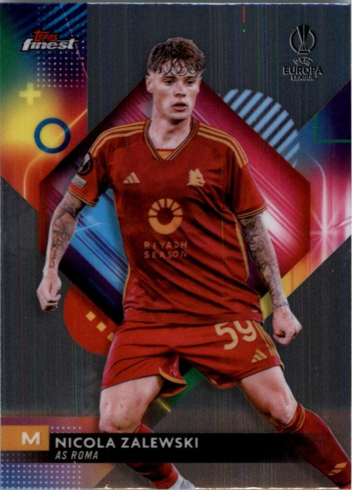 Nicola Zalewski 2023 Topps Finest UEFA Club Competitions