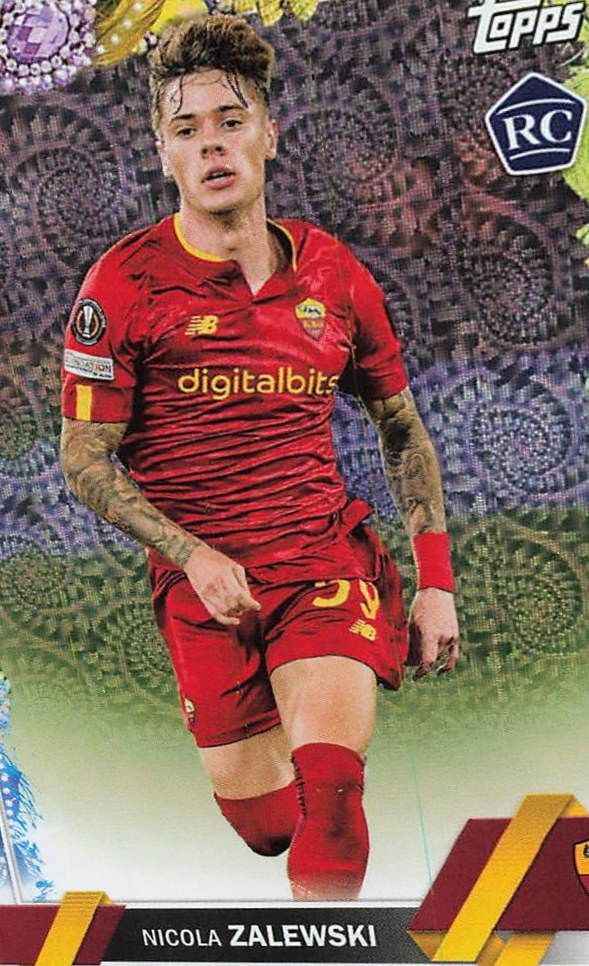 Nicola Zalewski 2022 Topps UEFA Club Competitions Carnaval Edition