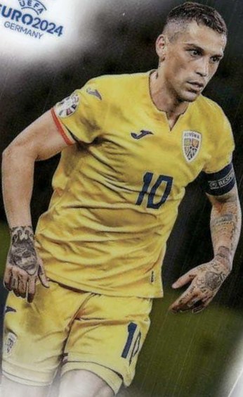 Nicolae Stanciu 2024 Topps Chrome UEFA EURO