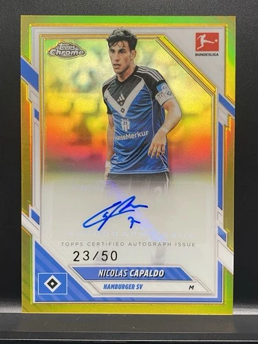 Nicolas Capaldo 2025 Topps Chrome Bundesliga True Gold /50