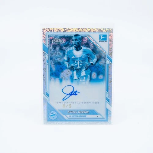 Nicolas Jackson 2025 Topps Chrome Frozen Fractor /5