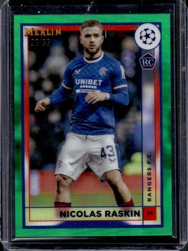 Nicolas Raskin 2022 Topps Merlin Chrome Green Refractor /99