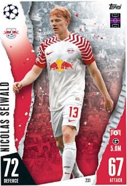 Nicolas Seiwald 2023 Topps Match Attax UEFA Club Competitions