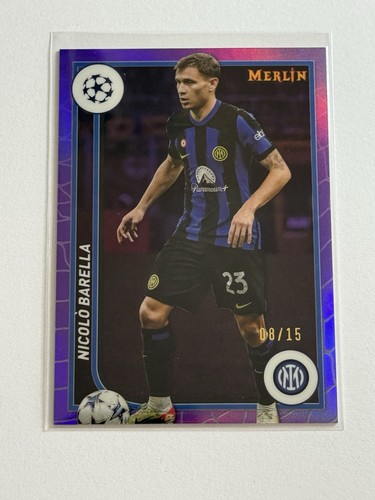 Nicolo Barella 2023 Topps Merlin Chrome Purple /15