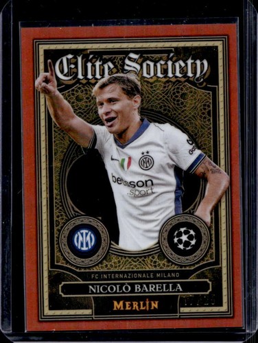 Nicolo Barella 2024 Topps Merlin Chrome UCC Orange Refractor /25