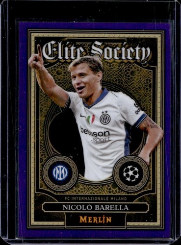 Nicolo Barella 2024 Topps Merlin Chrome UCC Purple Refractor /15