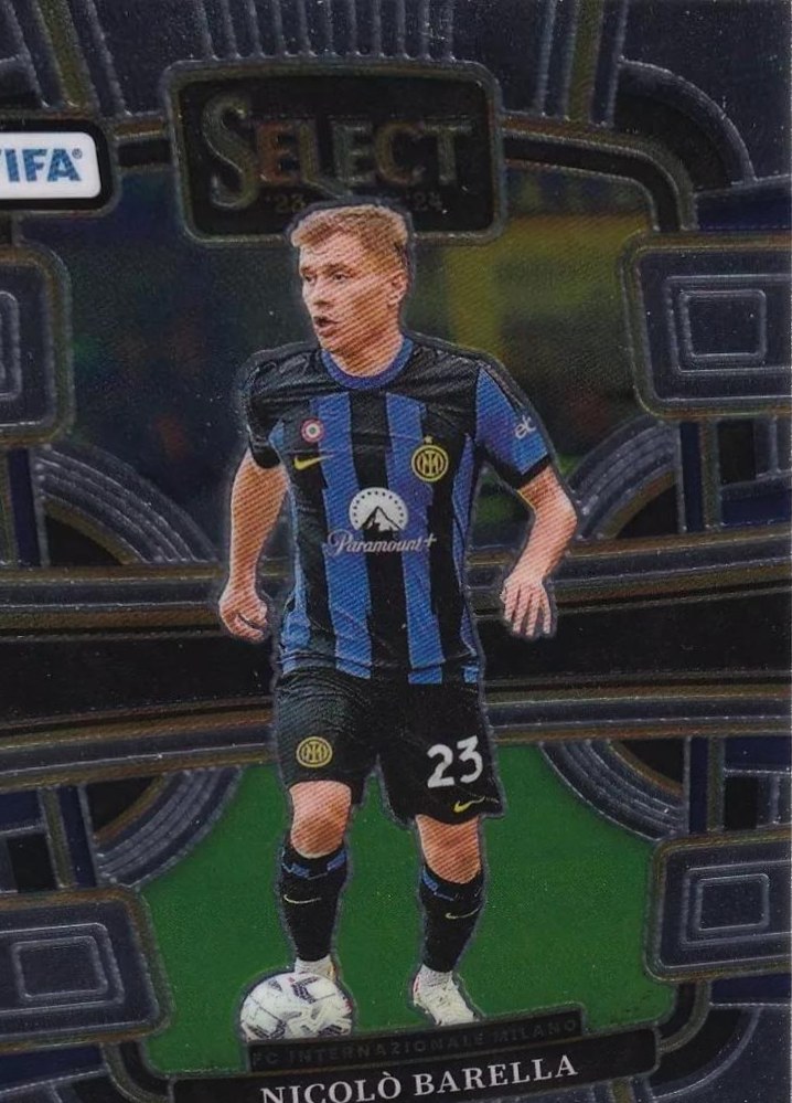 Nicolo Barella 2023 Panini Select Set FIFA - Terrace - Zebra /25