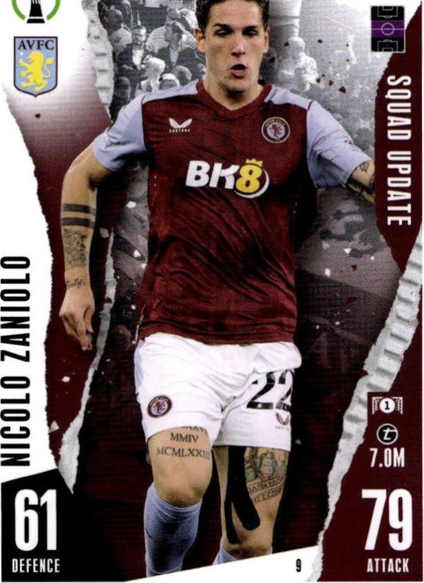 Nicolo Zaniolo 2023 Topps Match Attax UEFA Club Competitions Extra
